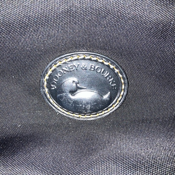 Dooney & Bourke black fabric leather satchel purse - Picture 4 of 8